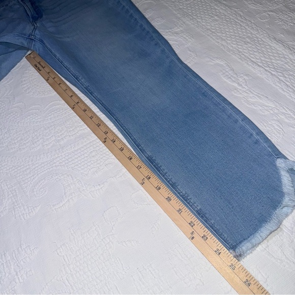 Jen7 7 for All Mankind Women's Jeans Ankle Skinny Size 12 Frayed Tulip Hem - Picture 5 of 15